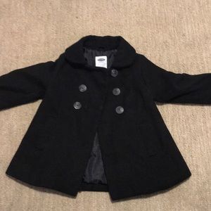 TODDLER GIRL: OLD NAVY BLACK PEA COAT